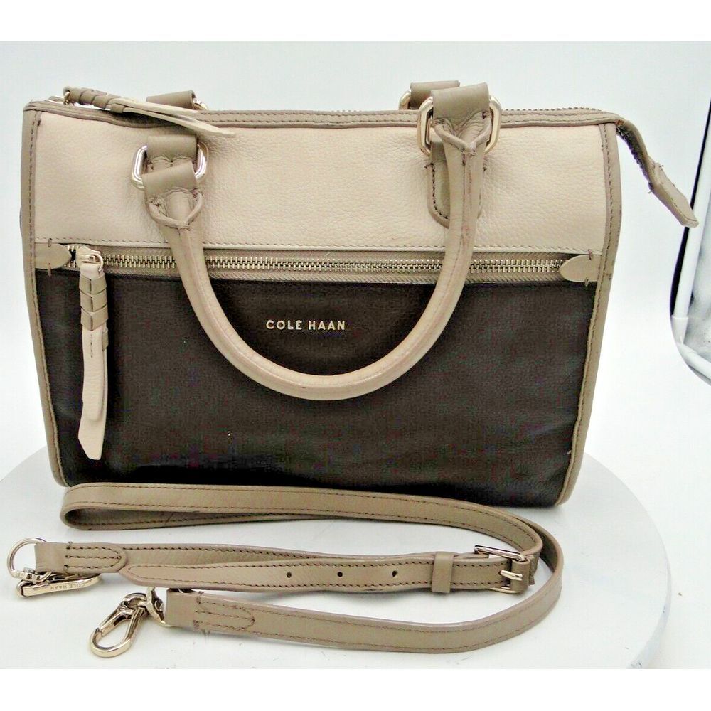 Cole Haan Pebble Brown Leather Crossbody Purse Hand Should